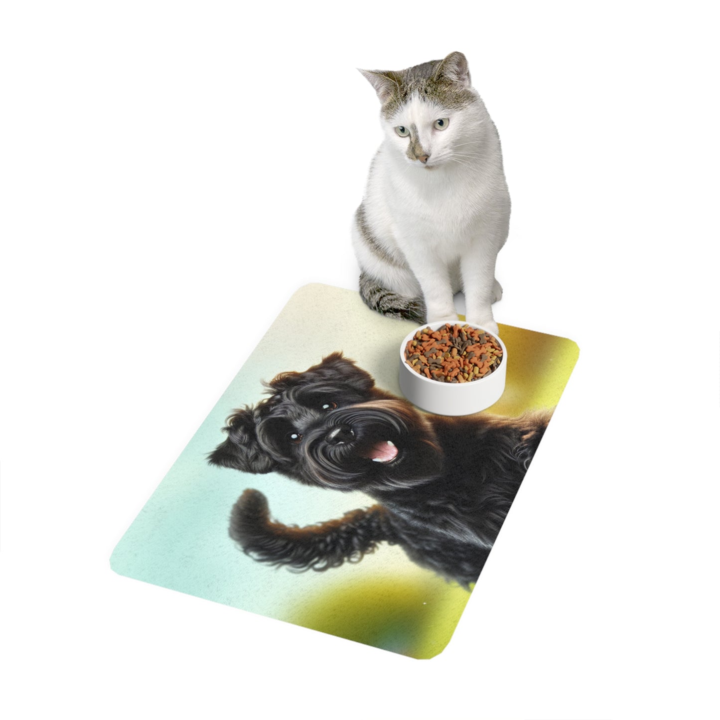 Pet Food Mat (12x18) - Russian Black Terrier