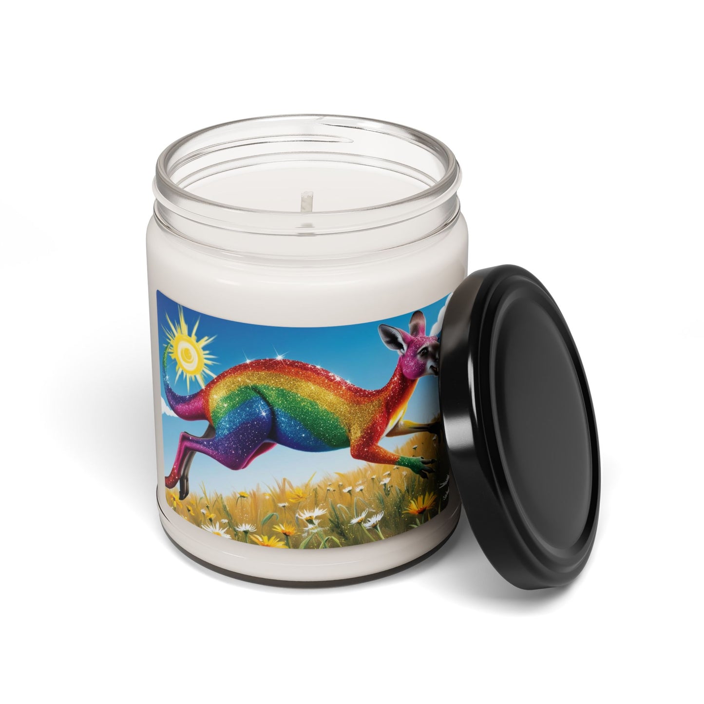 Rainbow Kangaroo- Scented Soy Candle, 9oz