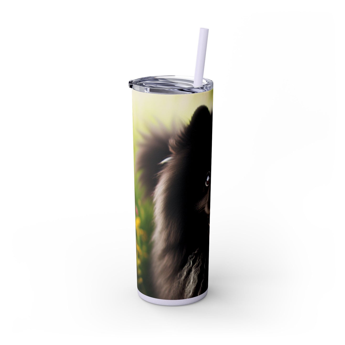 Swedish Lapphund Skinny Tumbler with Straw, 20oz