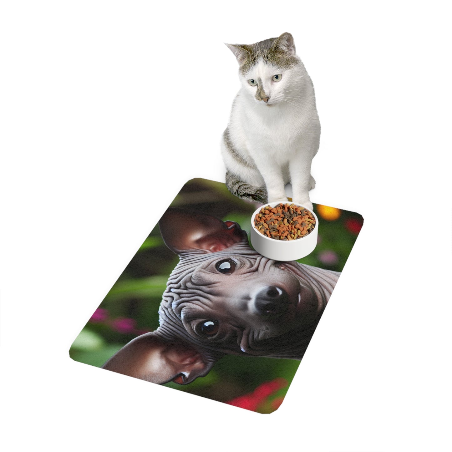 Pet Food Mat (12x18) - Peruvian Hairless Dog