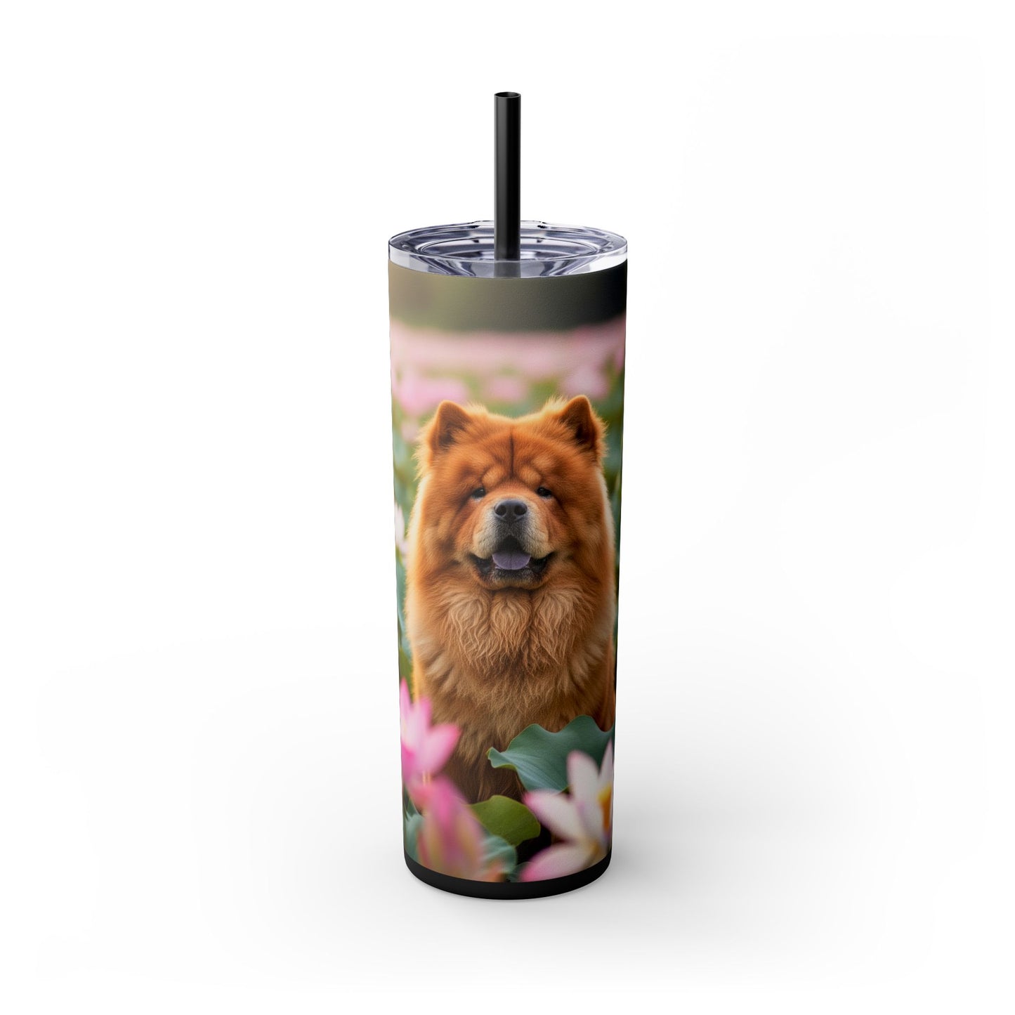 Skinny Tumbler with Straw – 20 oz Stainless Steel Cup