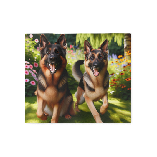German Shepherd Sweatshirt Blanket
