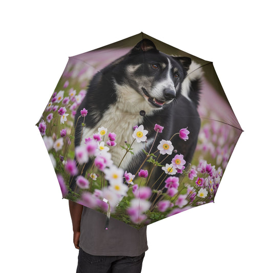 Karelian Bear Dog Semi-Automatic Foldable Umbrella