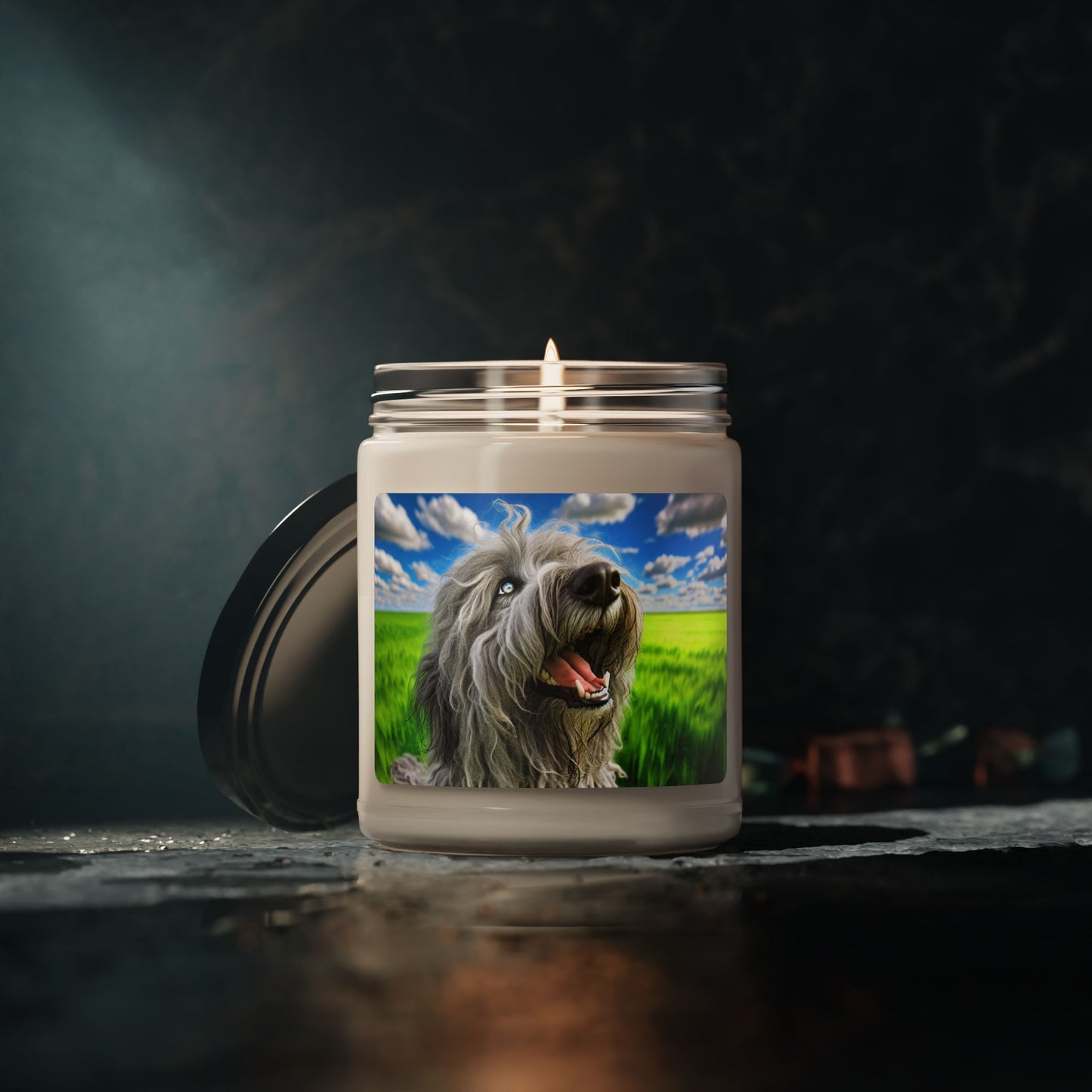 Bergamasco Shepherd Dog- Scented Soy Candle, 9oz