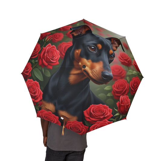 Manchester Terrier Semi-Automatic Foldable Umbrella