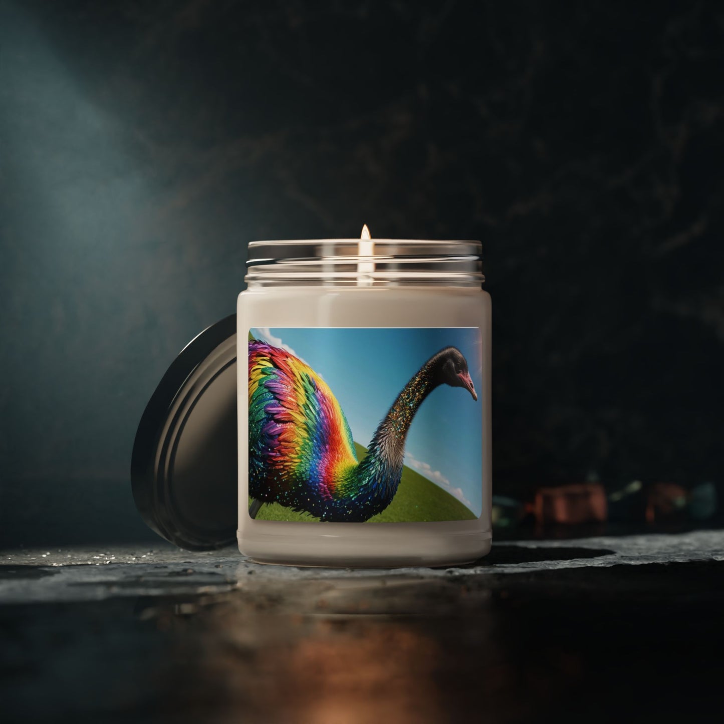 Rainbow Emu- Scented Soy Candle, 9oz