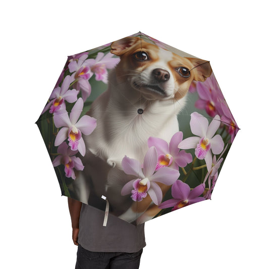 Chihuahua Semi-Automatic Foldable Umbrella