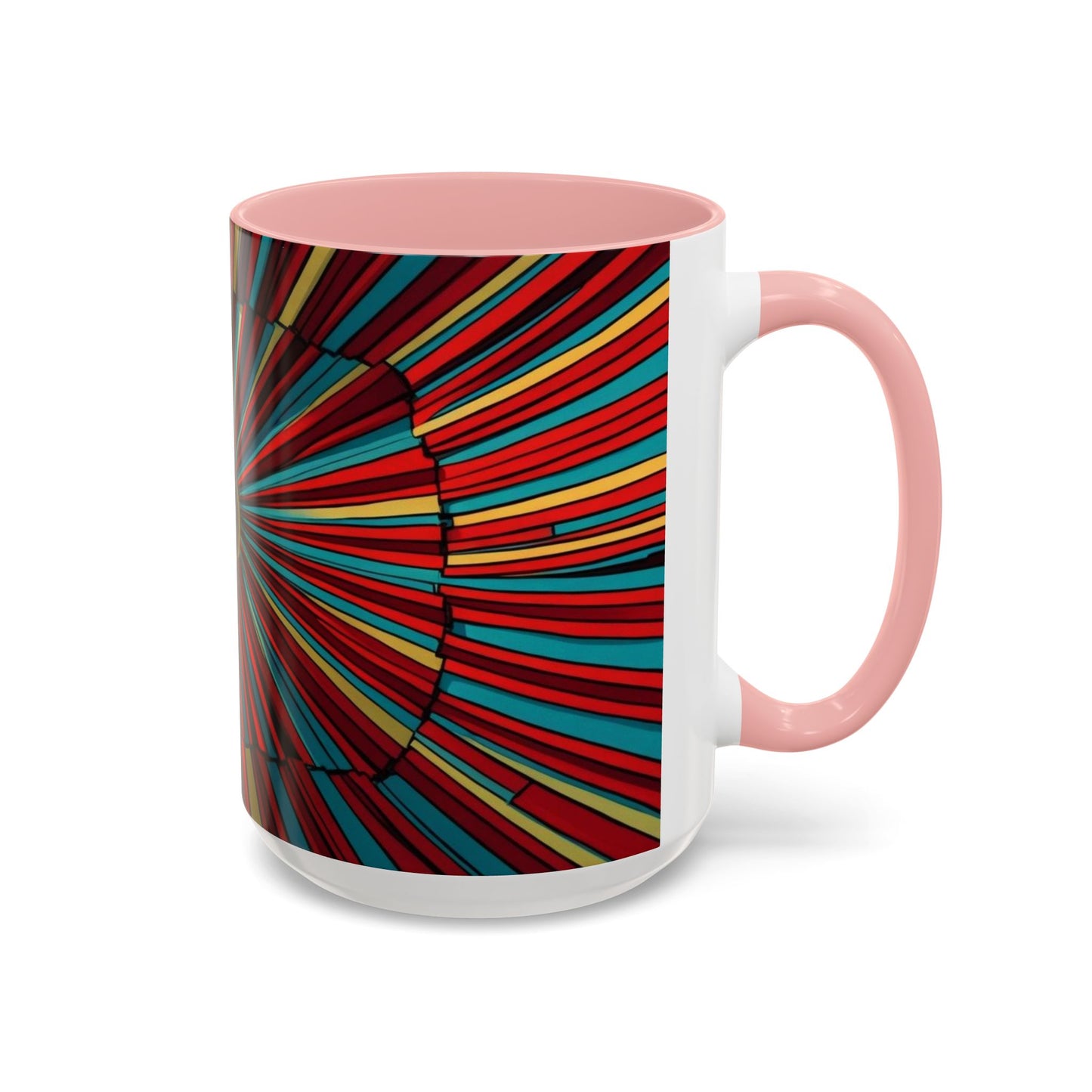 Optical Illusion Accent Mug – Ceramic Coffee Cup
