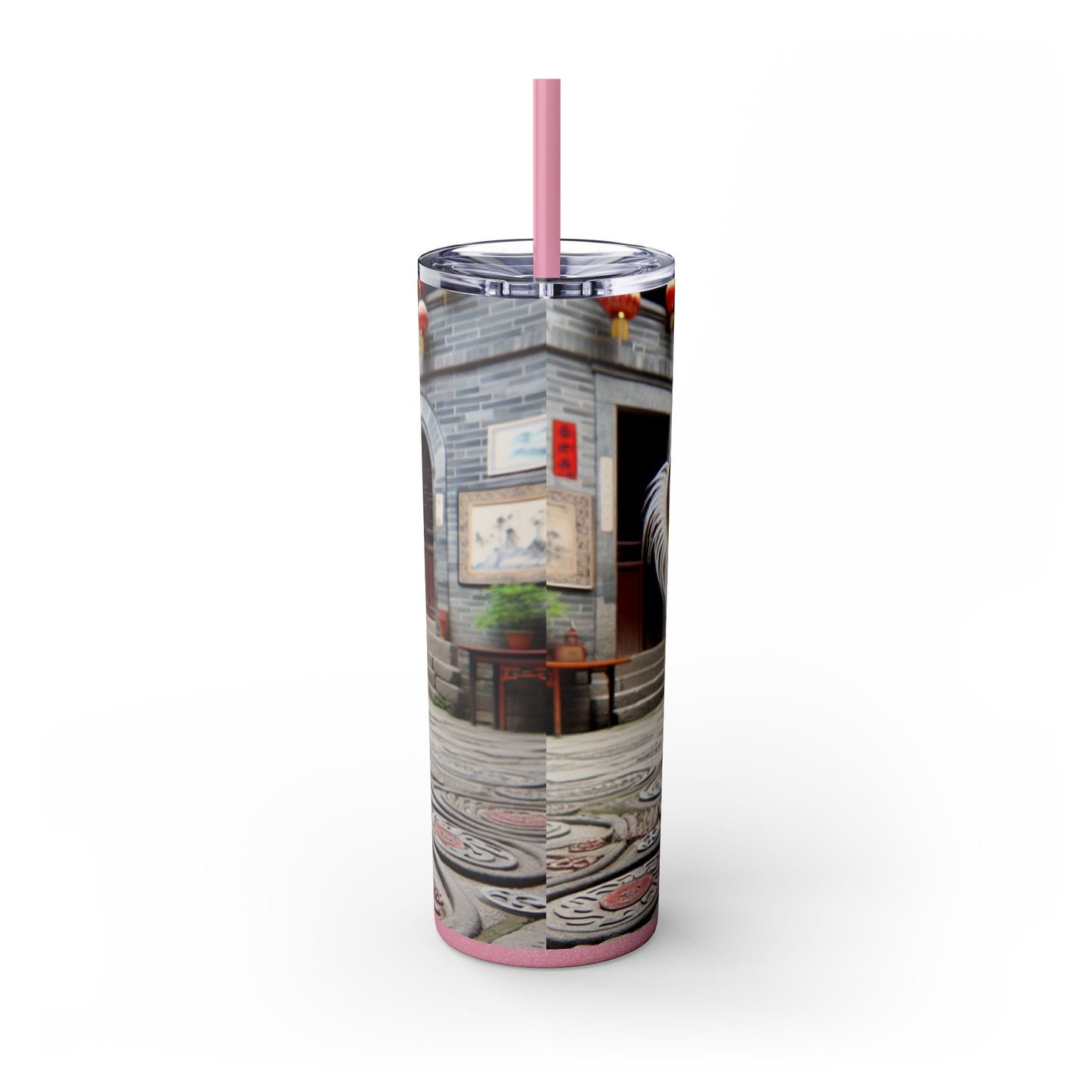 Gobelet Saluki chinois avec paille, 590 ml
