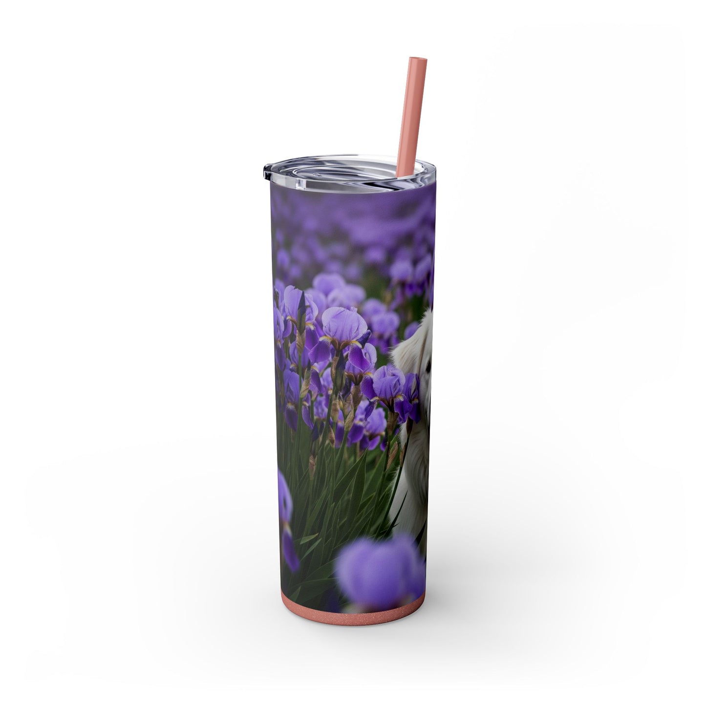 Skinny Tumbler with Straw – 20 oz Stainless Steel Cup