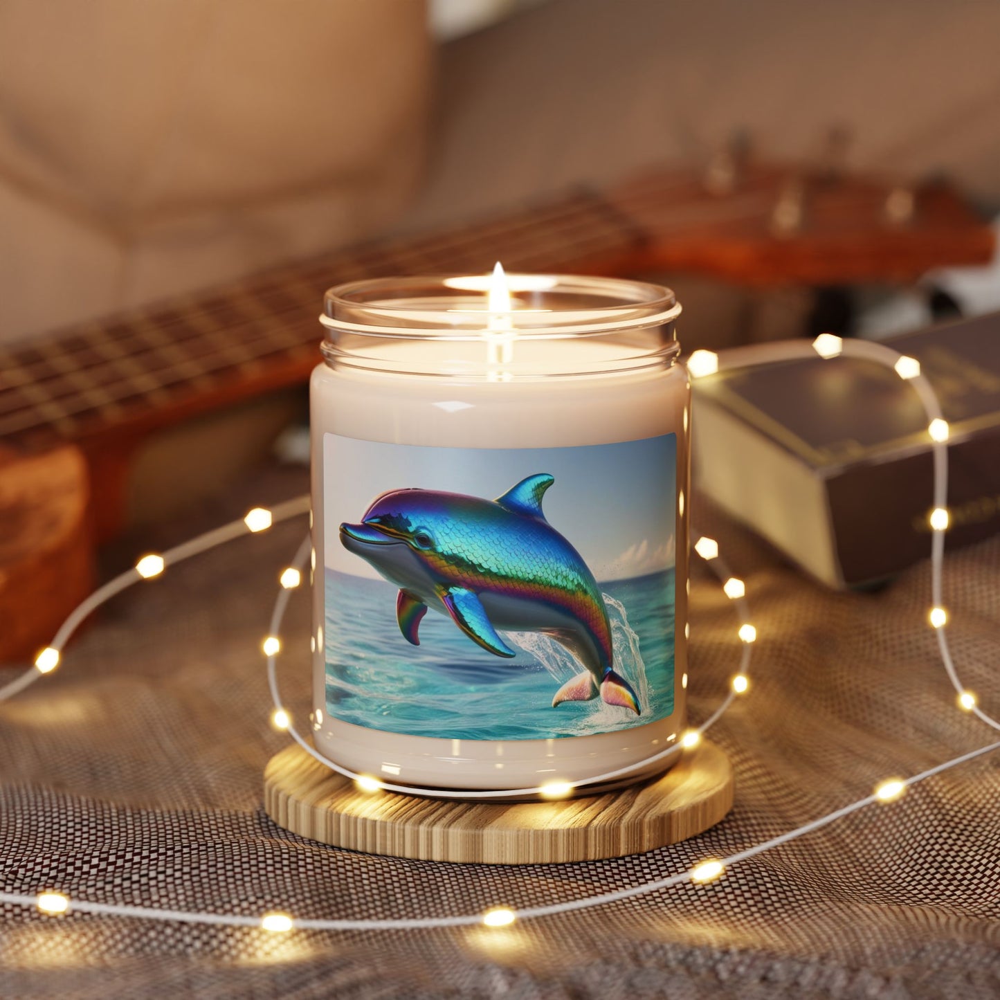 Rainbow Dolphin- Scented Soy Candle, 9oz