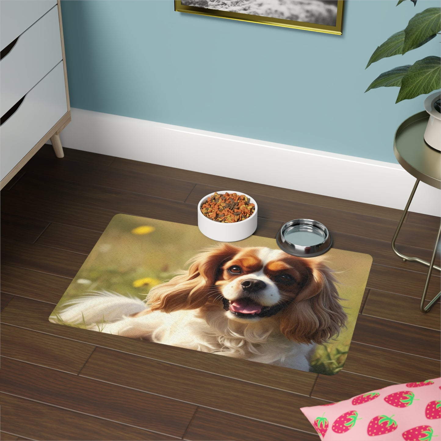 Pet Food Mat (12x18) - Cavalier King Charles Spaniel