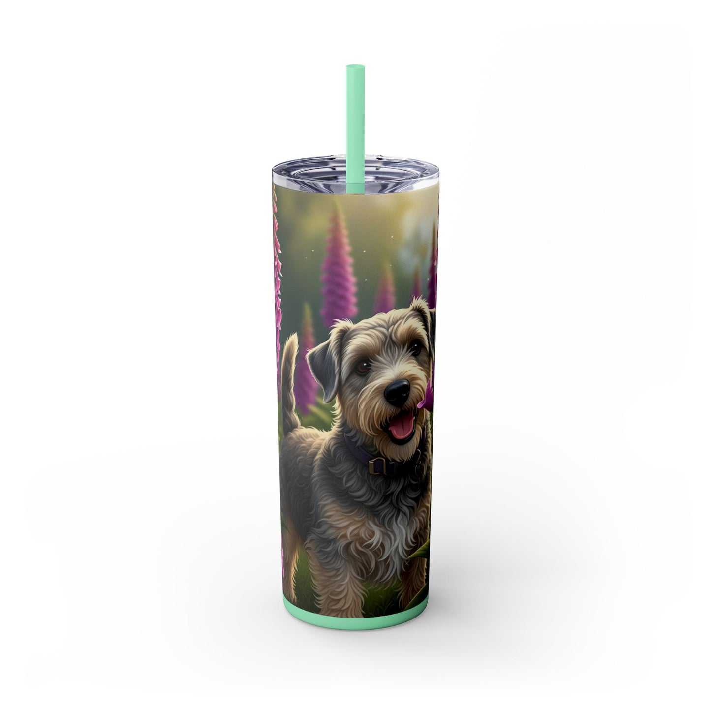 Skinny Tumbler with Straw – 20 oz Stainless Steel Cup