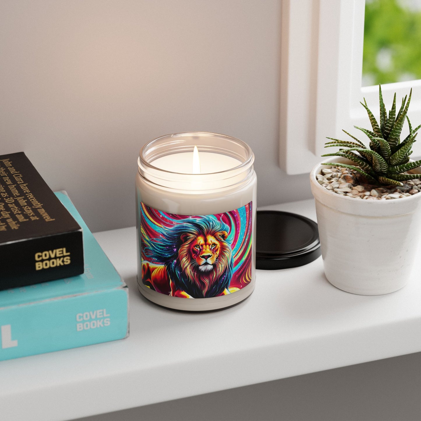 Psychedelic Lion- Scented Soy Candle, 9oz