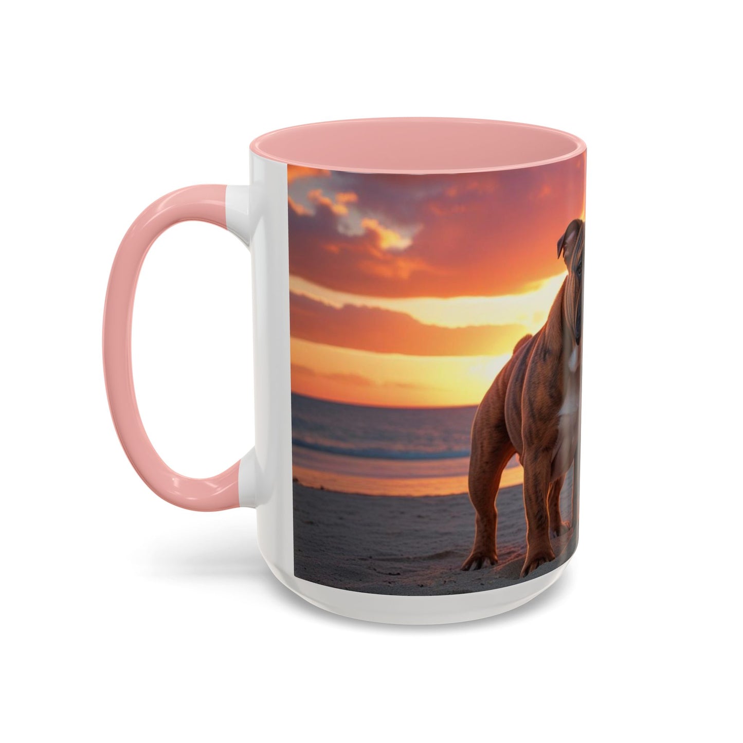 Bulldog Love Accent Coffee Mug - Perfect Gift for Dog Lovers