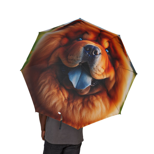 Chow Chow Semi-Automatic Foldable Umbrella