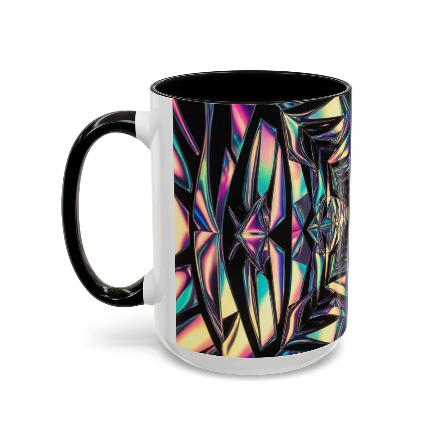 Optical Illusion Accent Mug – Ceramic Coffee Cup