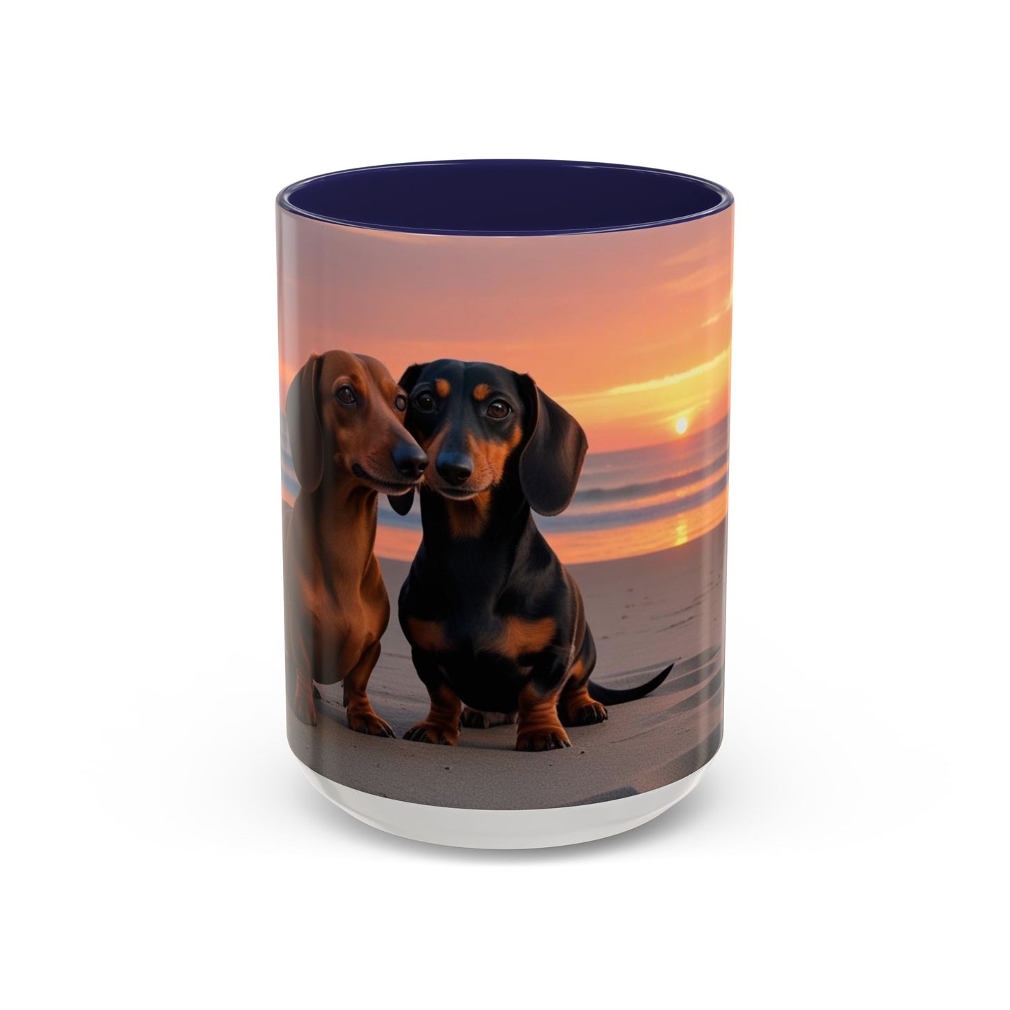 Dachshund Love Accent Coffee Mug - Perfect Gift for Dog Lovers