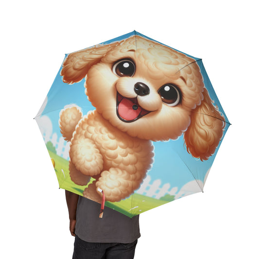 Miniature Poodle Semi-Automatic Foldable Umbrella
