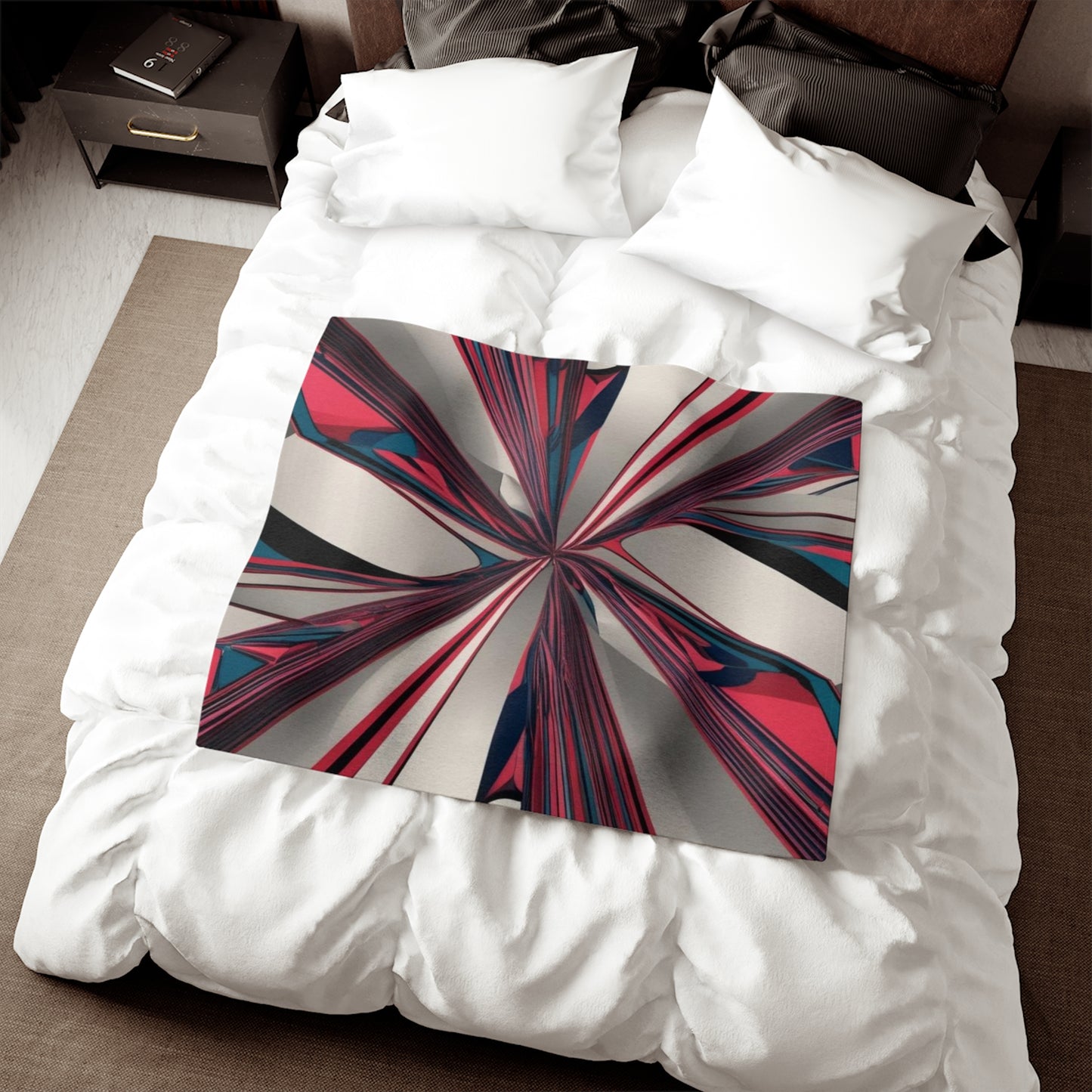 Sweat-shirt/couverture à illusion d'optique