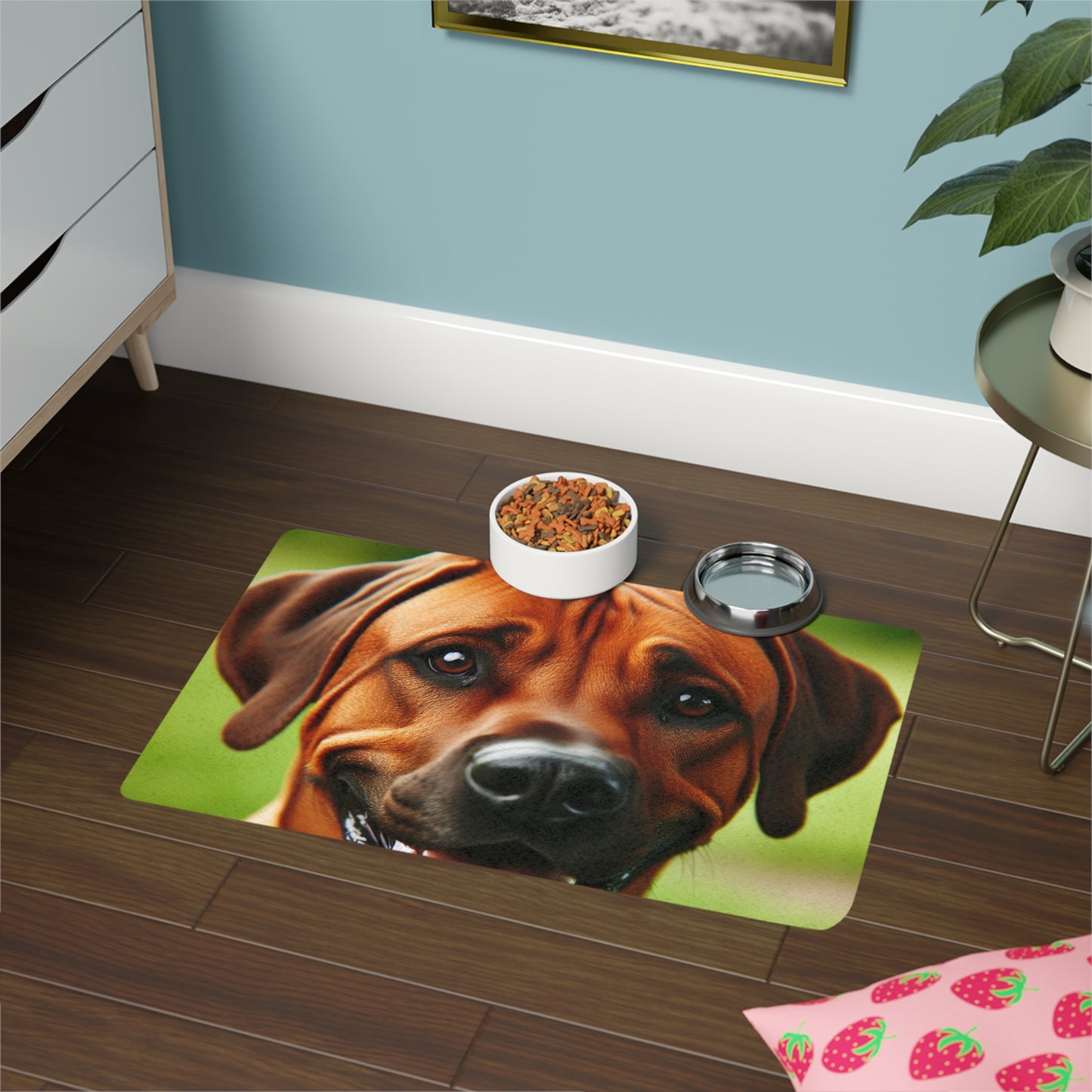 Pet Food Mat (12x18) - Rhodesian Ridgeback