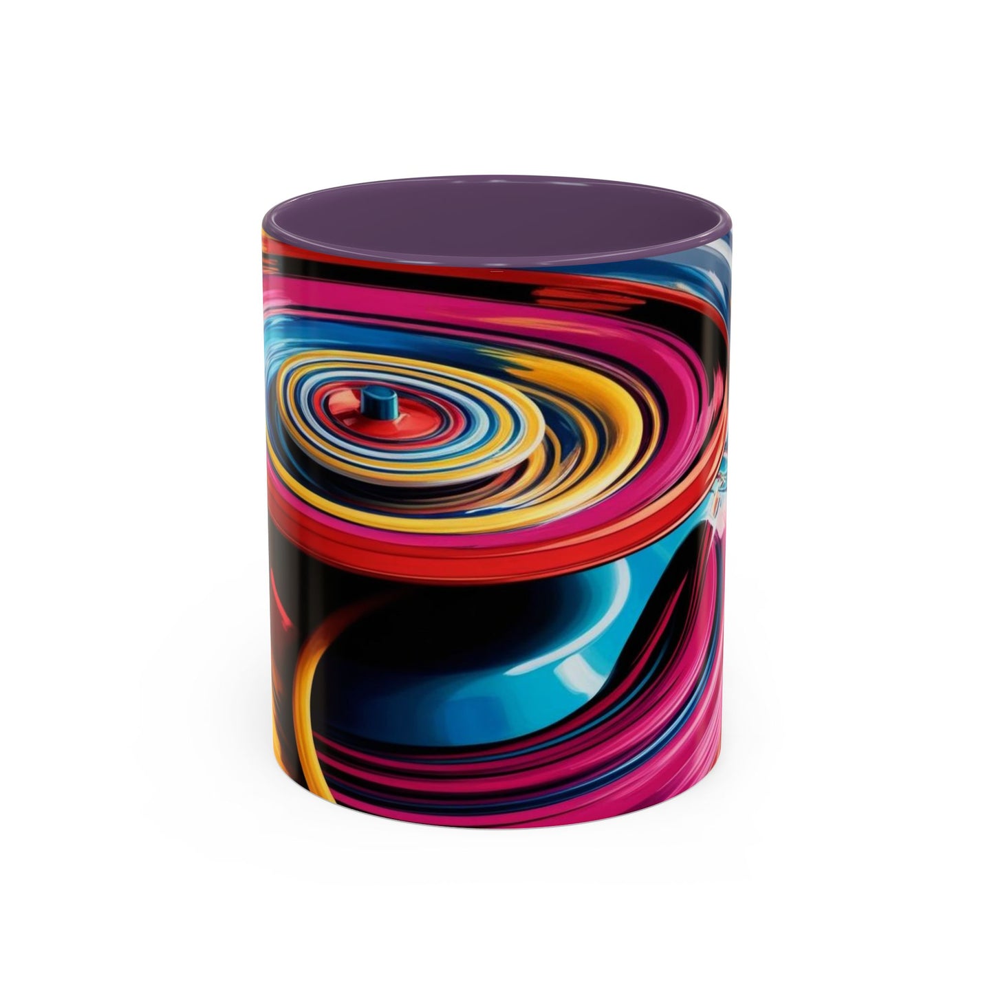 Optical Illusion Accent Mug – Ceramic Coffee Cup