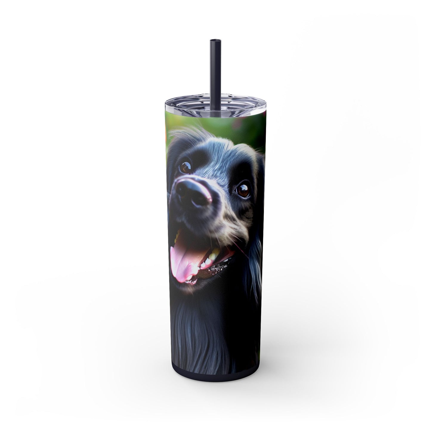 Blue Picardy Spaniel Tumbler with Straw, 20oz