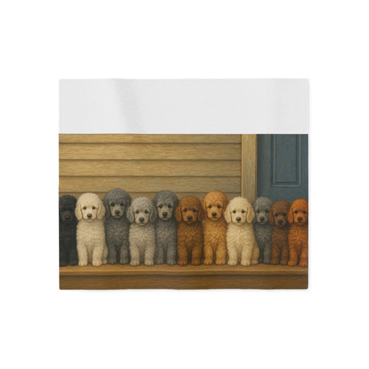 Poodle puppies Sweatshirt Blanket