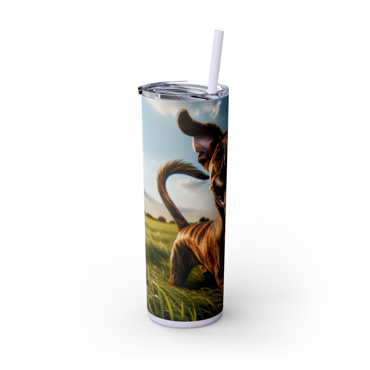Treeing Tennessee Brindle Tumbler with Straw, 20oz