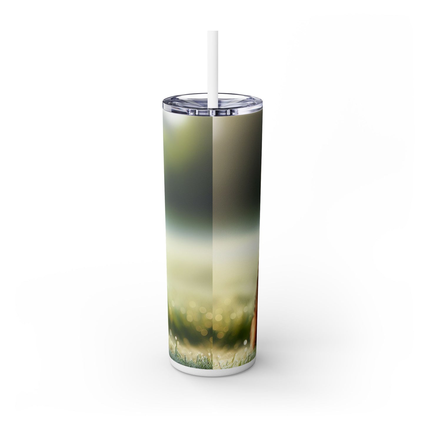 Welsh Terrier Skinny Tumbler with Straw, 20oz