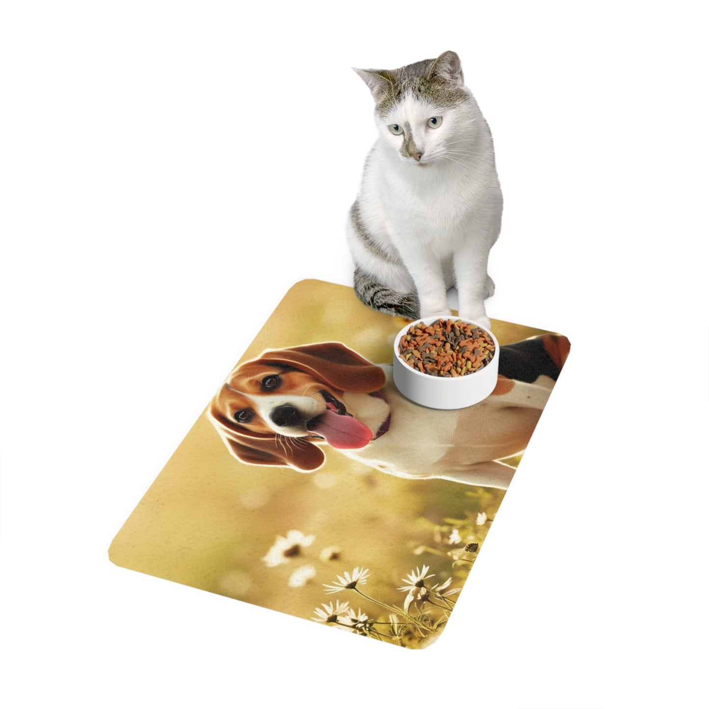 Pet Food Mat (12x18) - Beagle