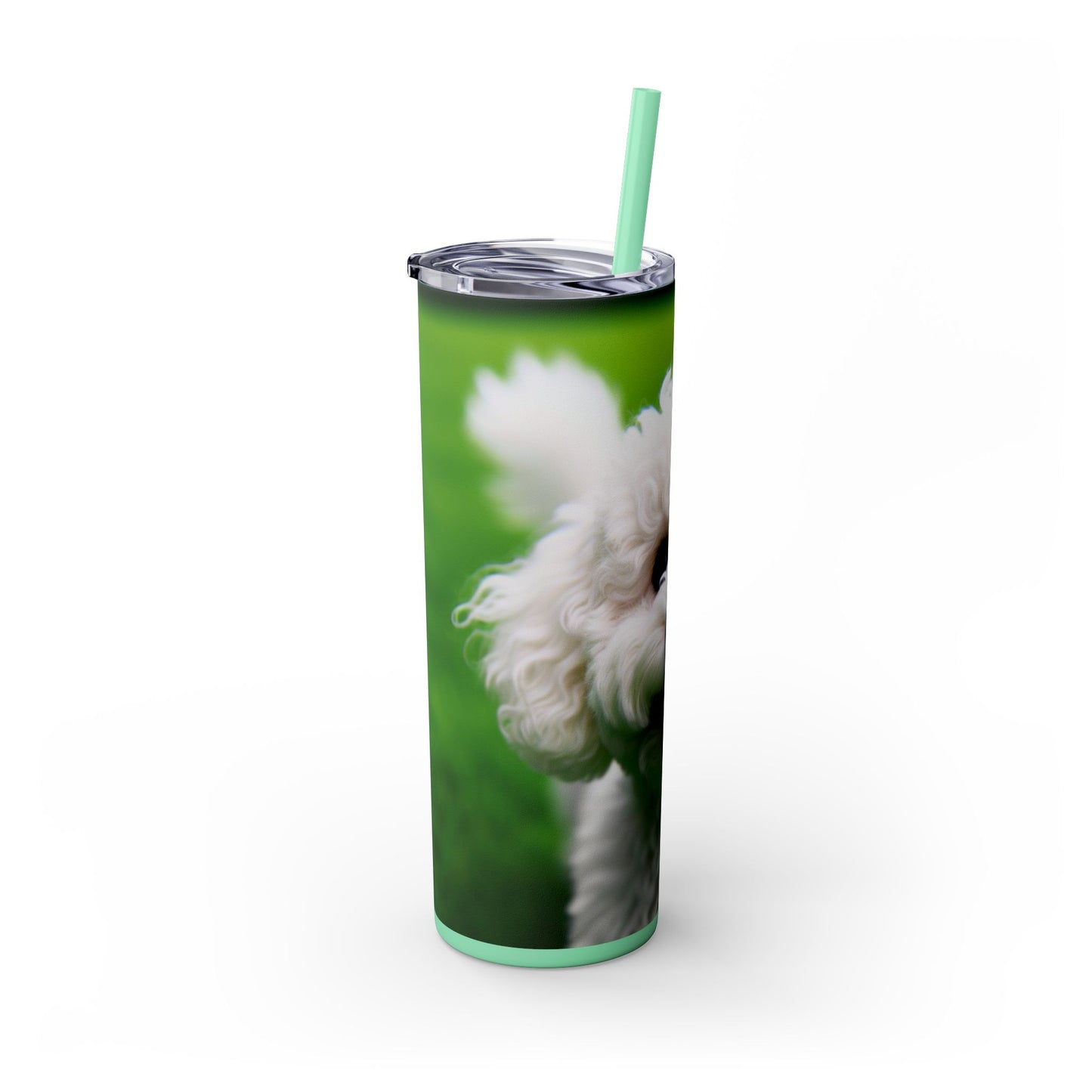 Bichonpoo Tumbler with Straw, 20oz