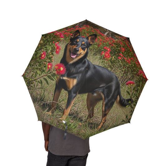 Australian Kelpie Semi-Automatic Foldable Umbrella
