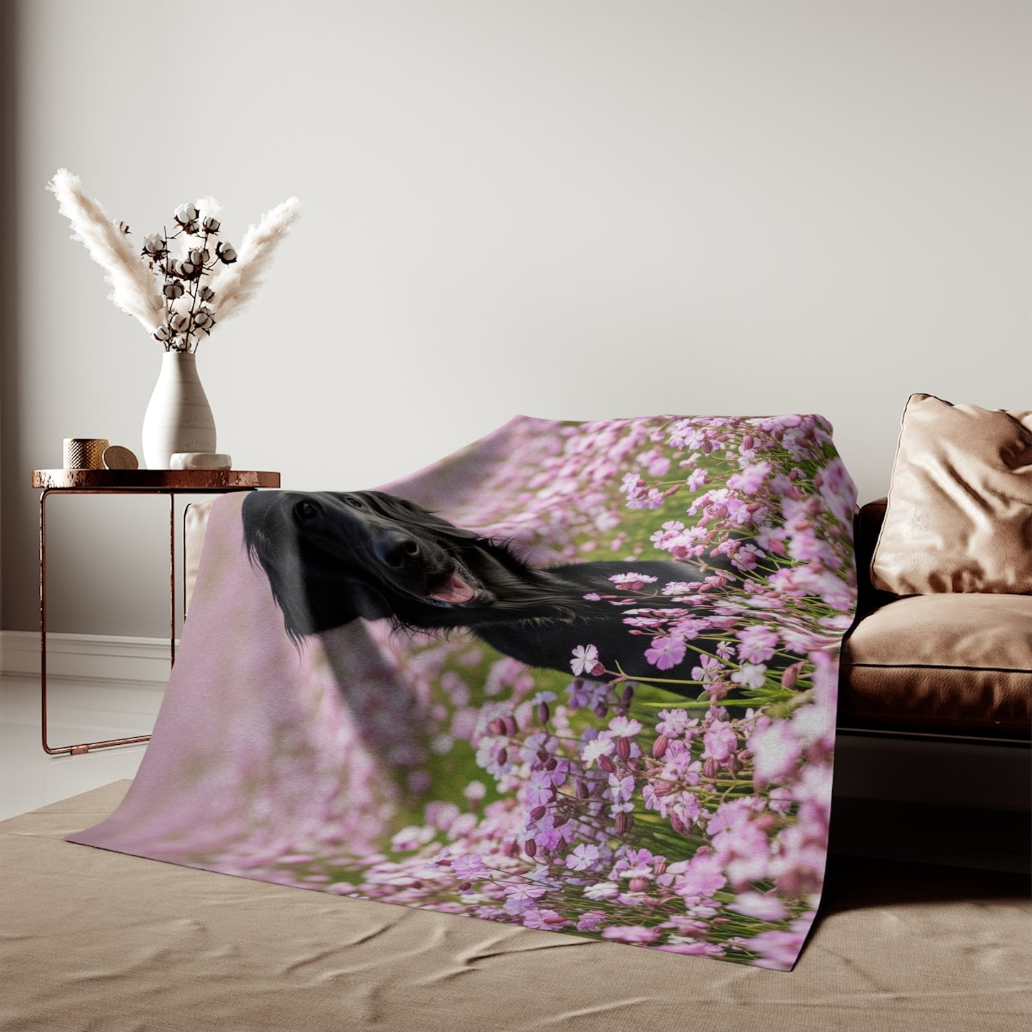 Flat Coated Retriever Sweatshirt Blanket