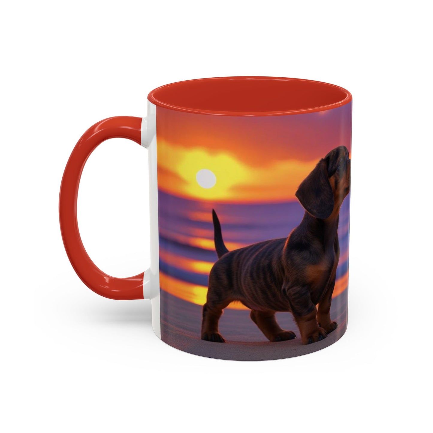 Dachshund Love Accent Coffee Mug - Perfect Gift for Dog Lovers