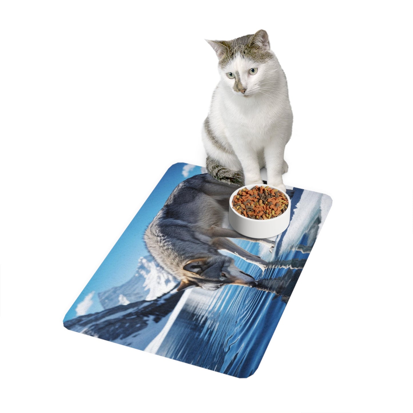 Pet Food Mat (12x18) - Wolf