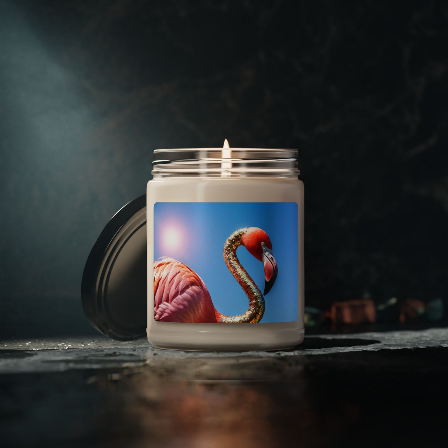 Rainbow Flamingo- Scented Soy Candle, 9oz