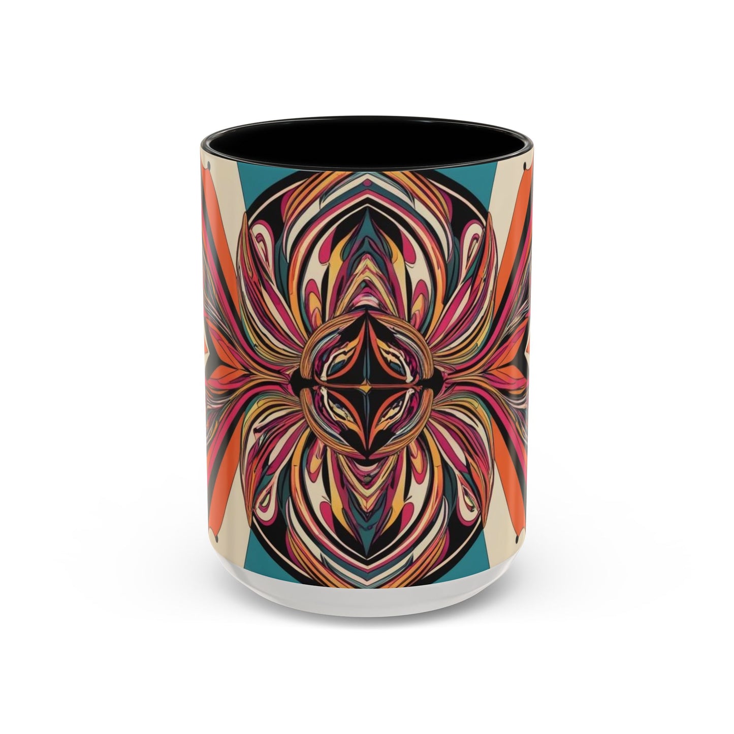 Optical Illusion Accent Mug – Ceramic Coffee Cup