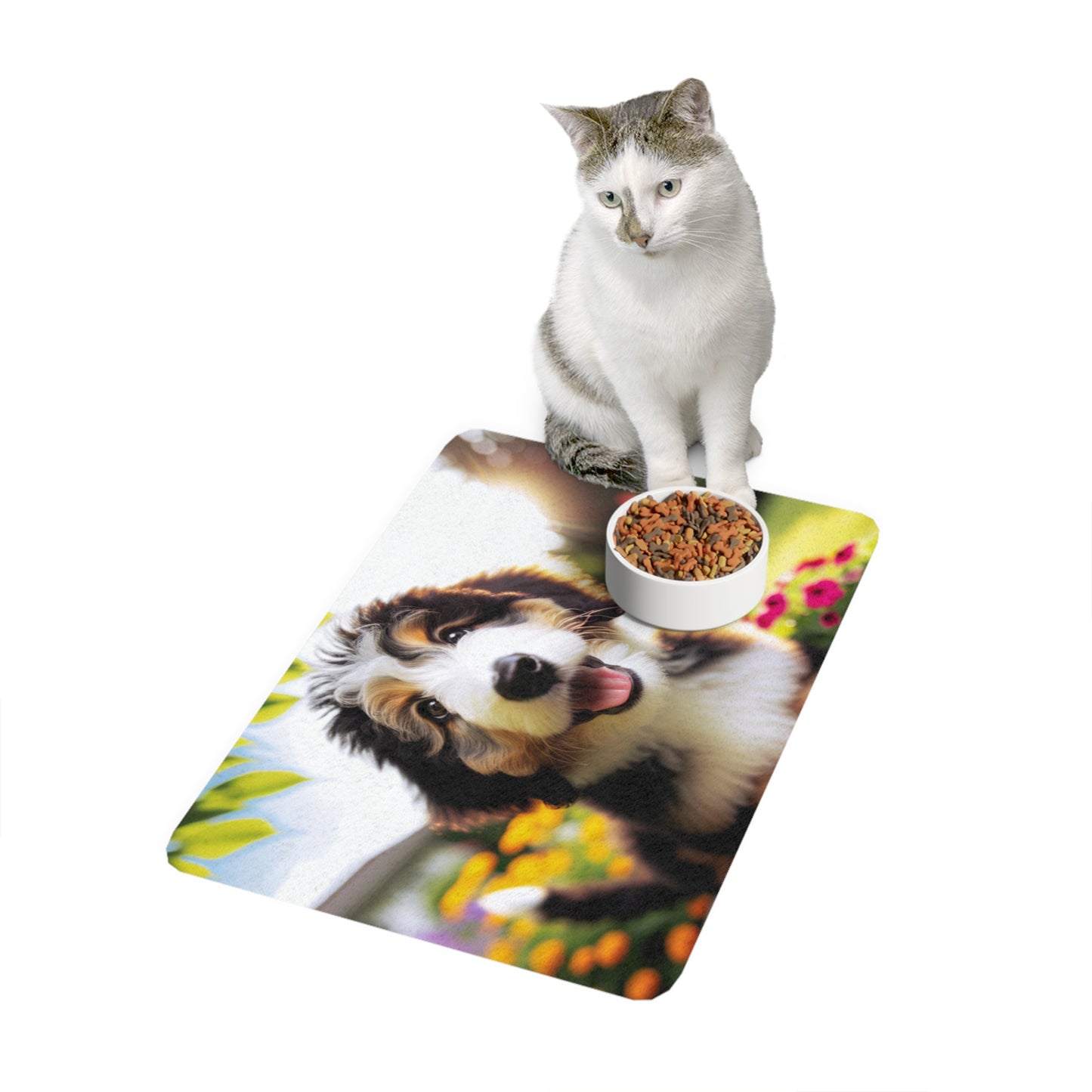 Pet Food Mat (12x18) - Bernedoodle