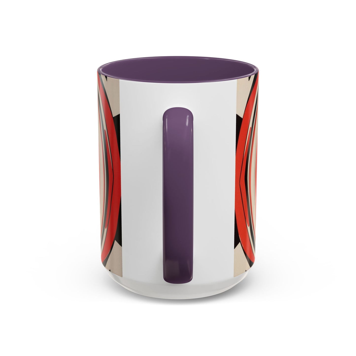 Optical Illusion Accent Mug – Ceramic Coffee Cup