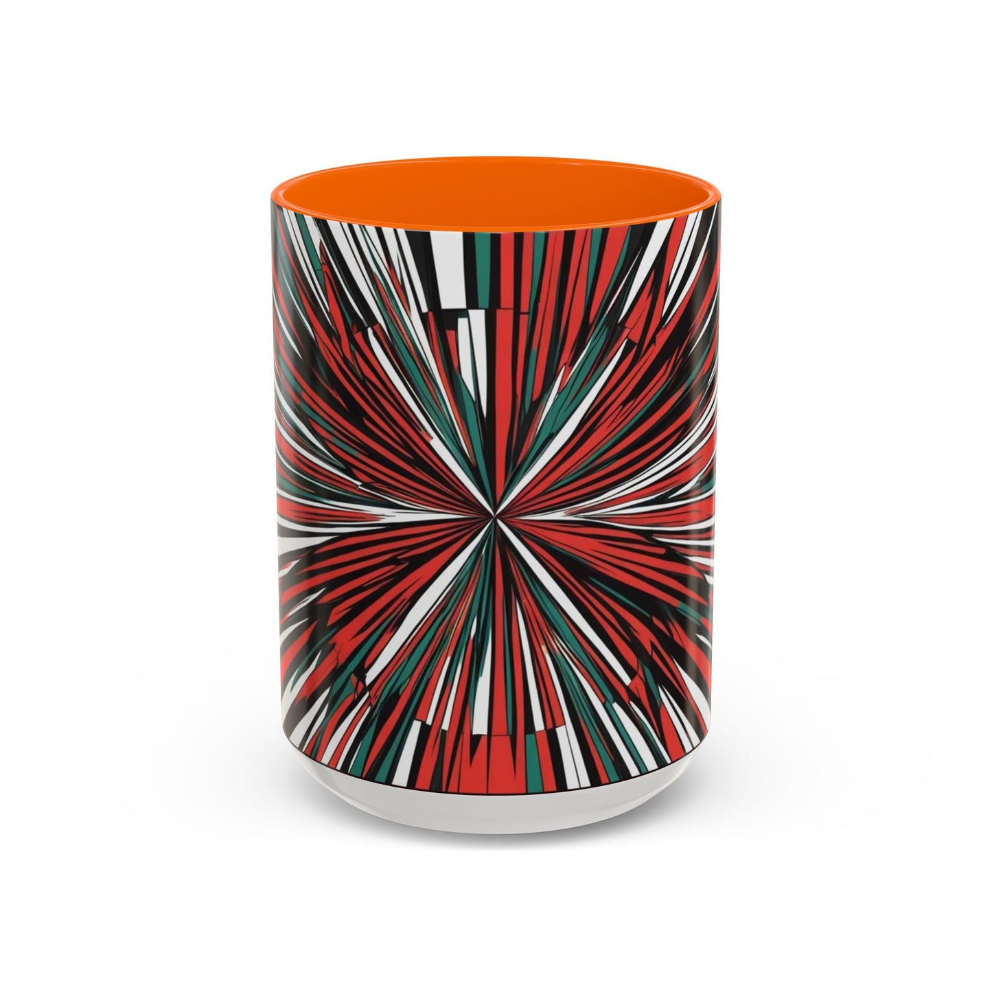 Optical Illusion Accent Mug – Ceramic Coffee Cup