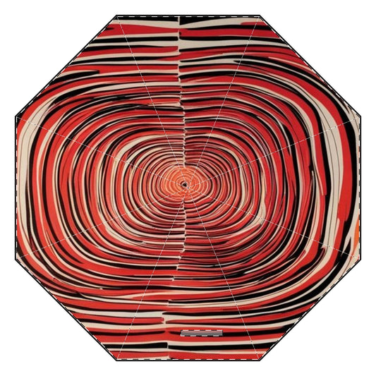 Optical Illusion Semi-Automatic Foldable Umbrella