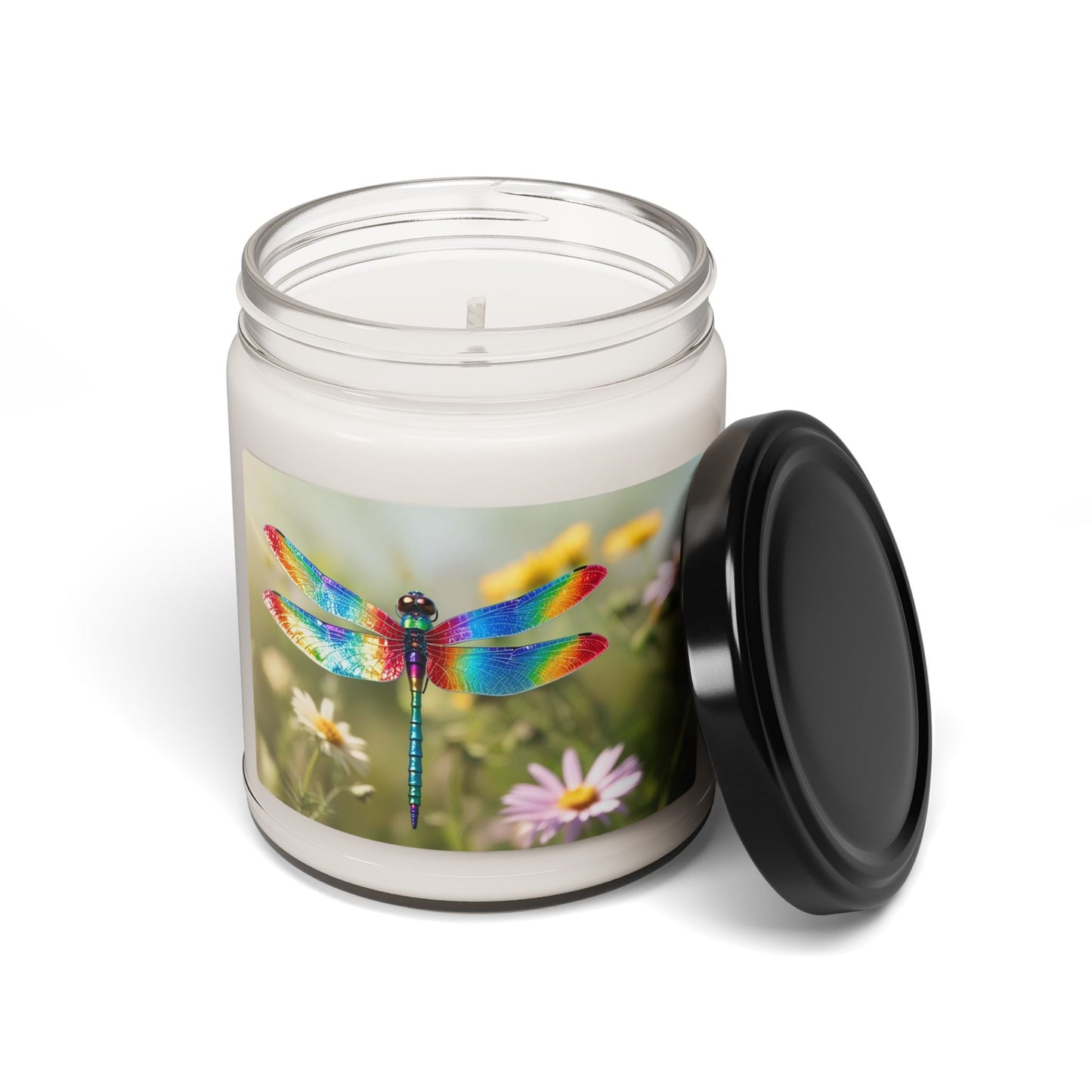 Rainbow Dragonfly- Scented Soy Candle, 9oz