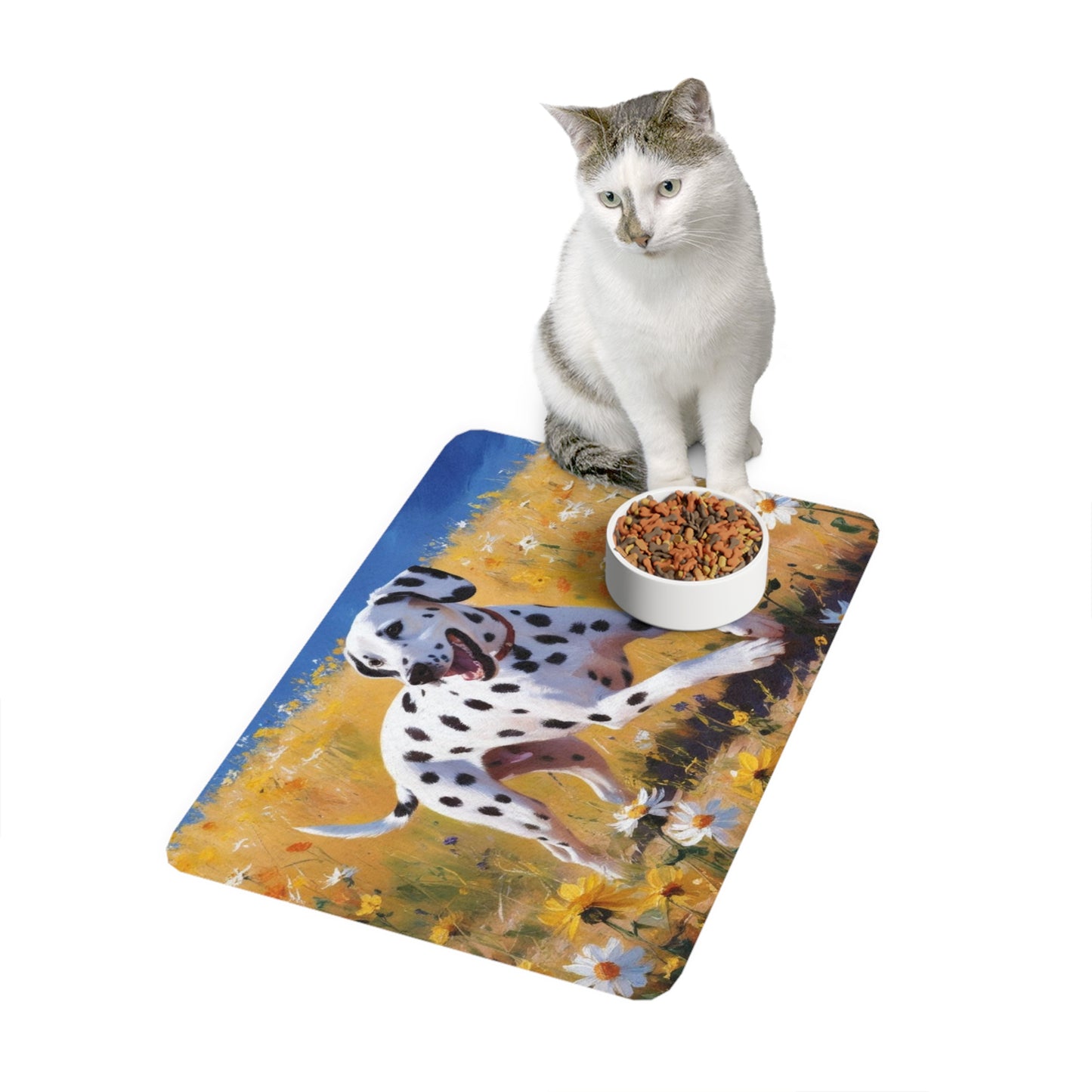 Pet Food Mat (12x18) - Dalmatian