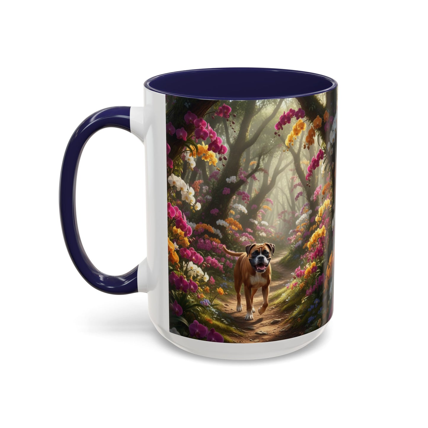 Boxer Accent Mug – Ceramic Coffee Cup