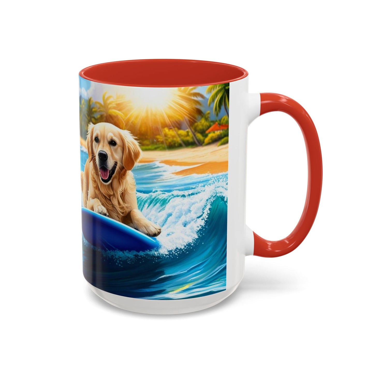 Taza de café con detalles de Surf Dogs: el regalo perfecto para los amantes de los perros