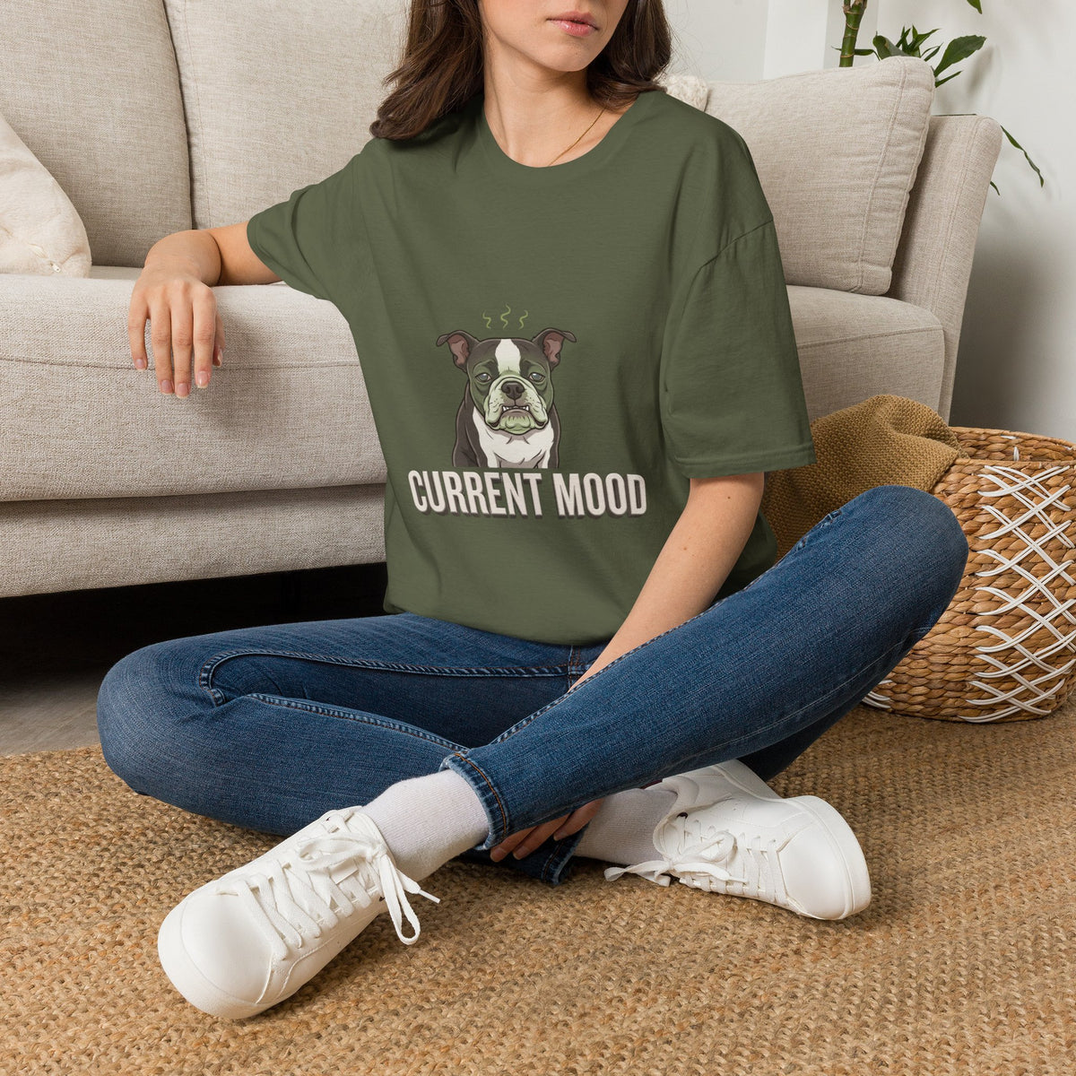 Boston Terrier Current Mood Tee Shirt