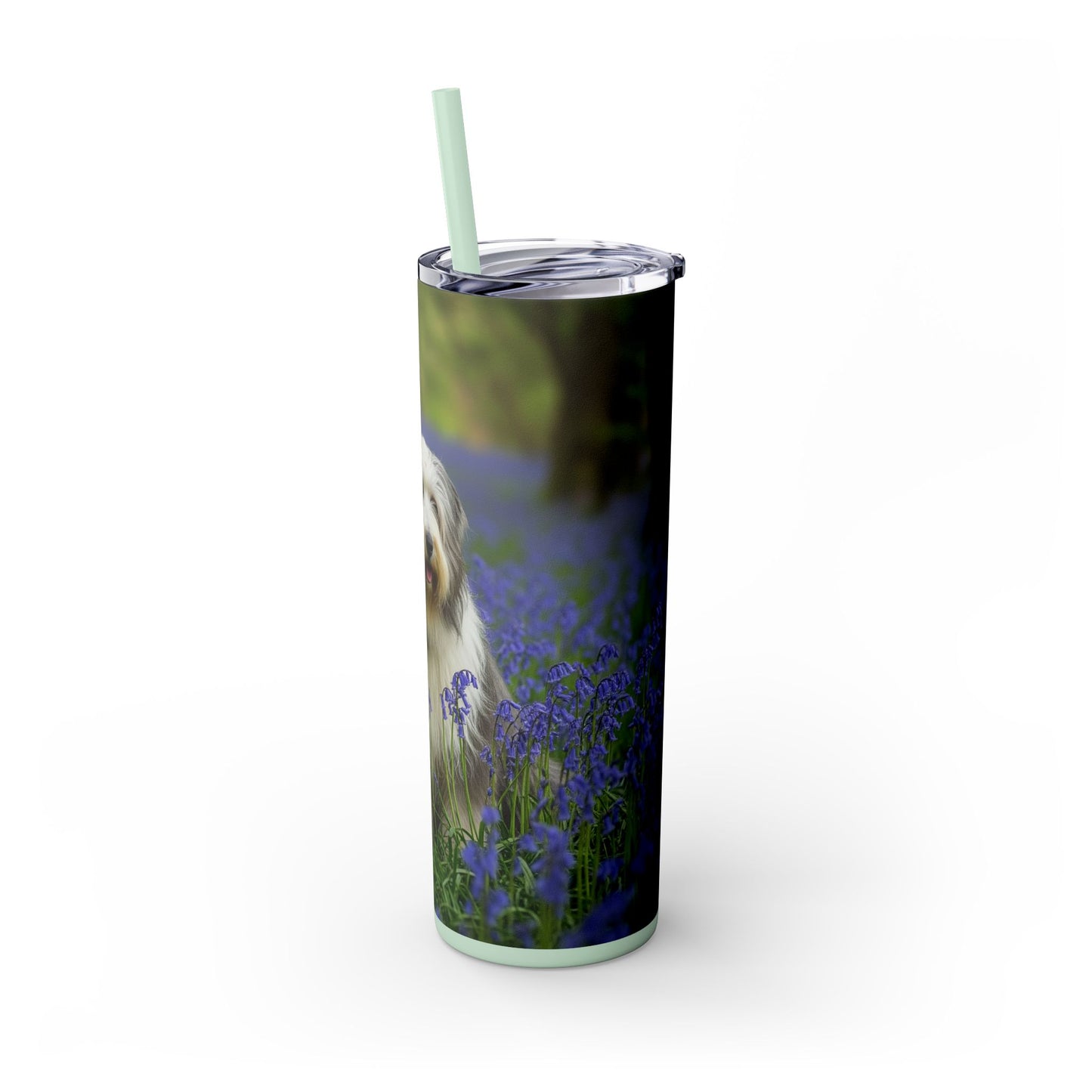 Bearded Collie Tumbler with Straw, 20oz