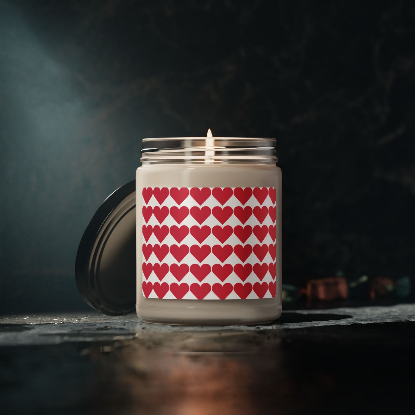 Red Hearts- Scented Soy Candle, 9oz