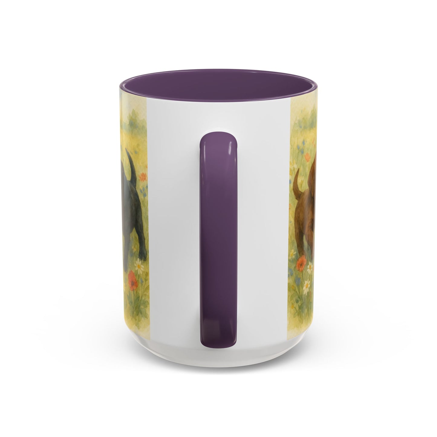 Labrador Retriever puppies Accent Mug – Ceramic Coffee Cup